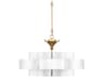Grand Lotus 1-Light Sugar White Contemporary Gold Leaf Tiered Pendant