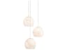 Lazio 3-Light Natural Painted Silver Dome Mini Pendant