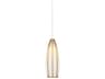Parish Pendant Light in Antique Brass and White Glass