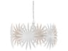 Bismarkia 6-Light Gesso White Chandelier