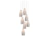 Posh 7-Light Textured White Pendant