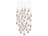 Posh 36-Light Textured White Pendant