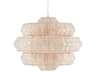 Antibes 18-Light Bleached Natural Snow White Chandelier
