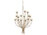 Star Magnolia 15-Light Antique Brass Chandelier