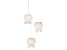 Polpo 3-Light White Silver Mini Pendant