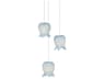Polpo 3-Light Blue Silver Mini Pendant