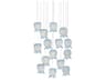 Polpo 15-Light Blue Silver Pendant
