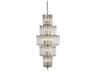 Bevilacqua Large Chandelier in Silver Leaf