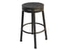Backless Cast Aluminum Antique Bronze Round Swivel Bar Stool