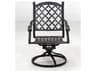 Madison Cast Aluminum Swivel Rocker Chair in Antique Bronze