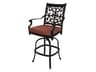 St. Cruz Cast Aluminum Antique Bronze Swivel Bar Stool
