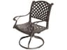 Nassau Cast Aluminum Antique Bronze Swivel Rocker Chair