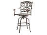 Santa Monica Cast-Aluminum Antique Bronze Swivel Bar Stool