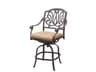 Elisabeth Cast Aluminum Antique Bronze Swivel Counter Height Stool