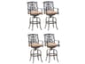Santa Barbara Cast Aluminum Antique Bronze Swivel Bar Stool Set of 4