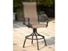 Monterey Sling Cast Aluminum Antique Bronze Swivel Bar Stool Set of 4