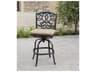 Santa Monica Cast Aluminum Antique Bronze Swivel Bar Stool Set of 6