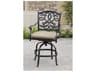 Santa Monica Cast Aluminum Antique Bronze Swivel Counter Height Stool Set of 4