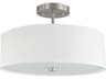 Everly Semi-Flush Mount Ceiling Light in Satin Chrome
