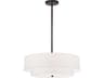 Everly 4-Light Two-Tier Pendant Light Matte Black