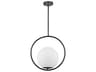 Adrienna 1-Light Matte Black Globe Pendant