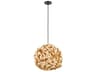Bailey 1-Light Natural Brown Globe Pendant
