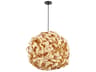 Bailey 1-Light Natural Brown Globe Pendant