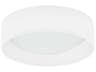 Corinne 1-Light Ivory White Drum Flush Mount