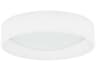 Corinne 1-Light Ivory White Drum Flush Mount