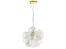 Charlize 3-Light Aged Brass Globe Pendant