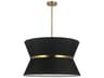 Caterine 4-Light Black Aged Brass Gold Pendant