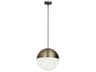 Dayana 3-Light Antique Brass Globe Mini Pendant