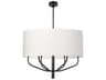 Eleanor 6-Light Matte Black Candelabra Chandelier