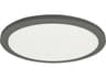 Franchesa 1-Light Matte Black Round Flush Mount