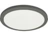 Franchesa 1-Light Matte Black Round Flush Mount