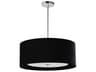 Helena 4-Light Polished Chrome Black Pendant
