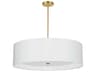 Helena 4-Light Aged Brass White Pendant