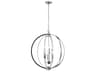 Karland 6-Light Polished Chrome Globe Chandelier