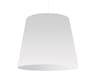 Oversized Drum 1-Light Polished Chrome White Pendant