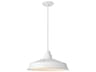 Olya 1-Light Matte White Dome Pendant