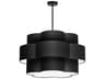 Phlox 4-Light Matte Black Tiered Pendant