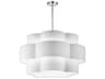 Phlox 4-Light Polished Chrome White Tiered Pendant