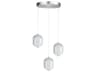 Peri 3-Light Polished Chrome Pendant