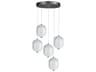 Peri 5-Light Matte Black Pendant