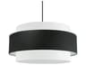 Priya 4-Light Matte Black Drum Tiered Pendant