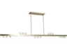 Raleigh 15-Light Aged Brass Linear Island Pendant