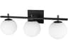 Vivaldi 3-Light Vanity in Matte Black