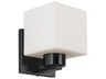 Veda 1-Light Matte Black Wall Sconce