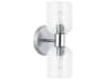 Vienna 2-Light Polished Chrome Wall Sconce