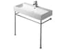 Vero 36'' Polished Chrome Metal Console